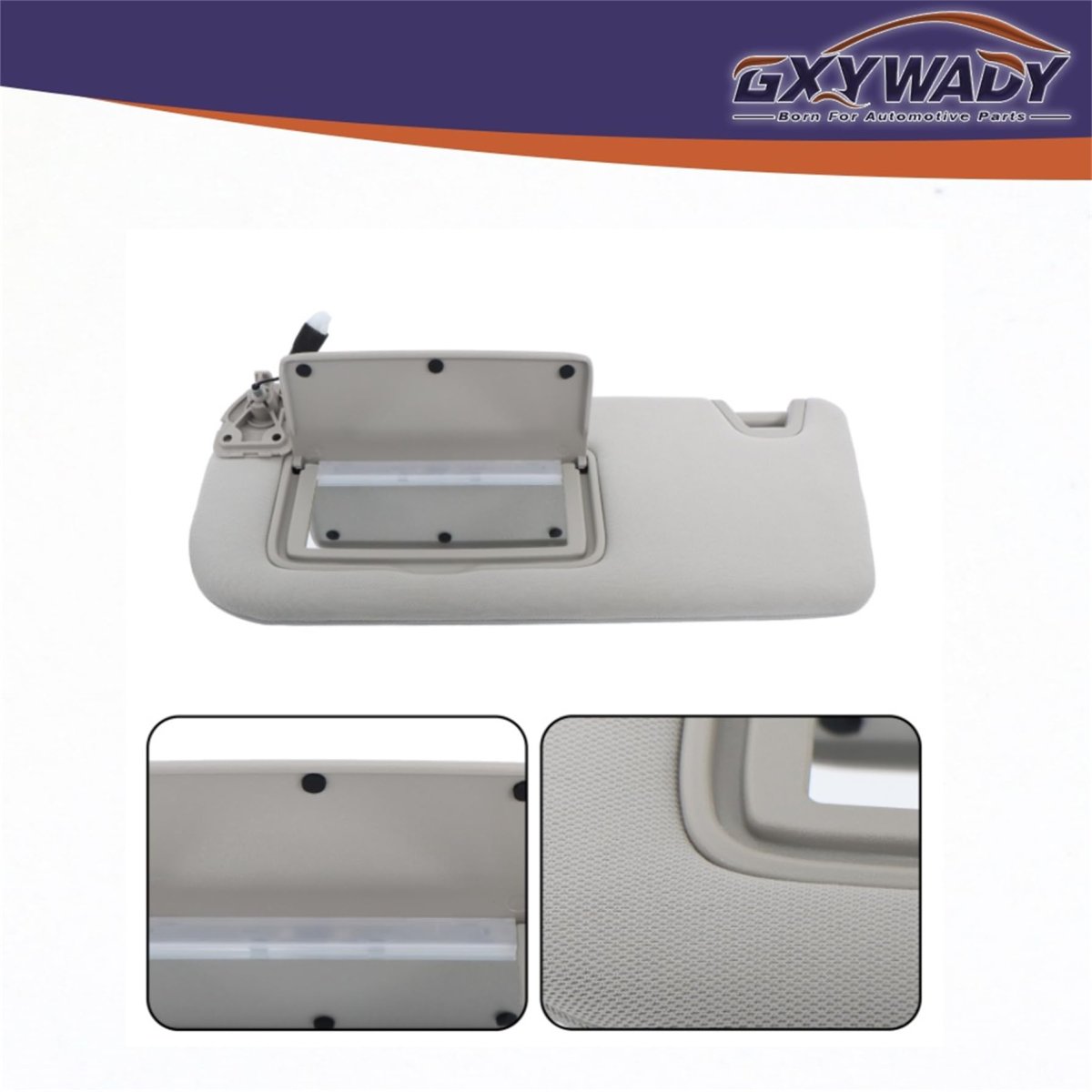 Sun Visor With Lights For Altima 2019 2020 2021 2022 2023 2024 Gray Left Driver And Right Passenger Side Replacement 96401