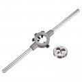 Uxcell Die Stock Handle Wrench Set 5-40 Unc Round And 20mm Holder Fits 1 8 -5 32 Unc Unf Metric M3-m4 Od Dies For Bolt Thread