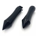 Httmt- 7 8 Motorcycle Black Spike Handle Grips Compatible With H-d Road King Ultra Touring Vtx 1800 Yamah Star
