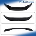 Rear Trunk Spoiler Wing R Style For Elantra 2021 2022 2023 2024 Glossy Black Plastic Middle Self Adhesive Sporty Look