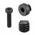 Uxcell M5x25mm Hex Socket Thin Head Cap Screw Bolts 12 9 Grade Carbon Steel 20pcs