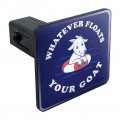 Whatever Floats Your Goat Boat Funny Humor Tow Trailer Hitch Cover Plug Insert