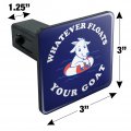 Whatever Floats Your Goat Boat Funny Humor Tow Trailer Hitch Cover Plug Insert