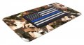 Police Woodland Camo License Plate