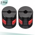 Uxcell Shaft Coupling 5mm To Bore L25xd20 Aluminum Alloy Flexible Coupler Joint For Servo Stepped Motor Pack Of 2