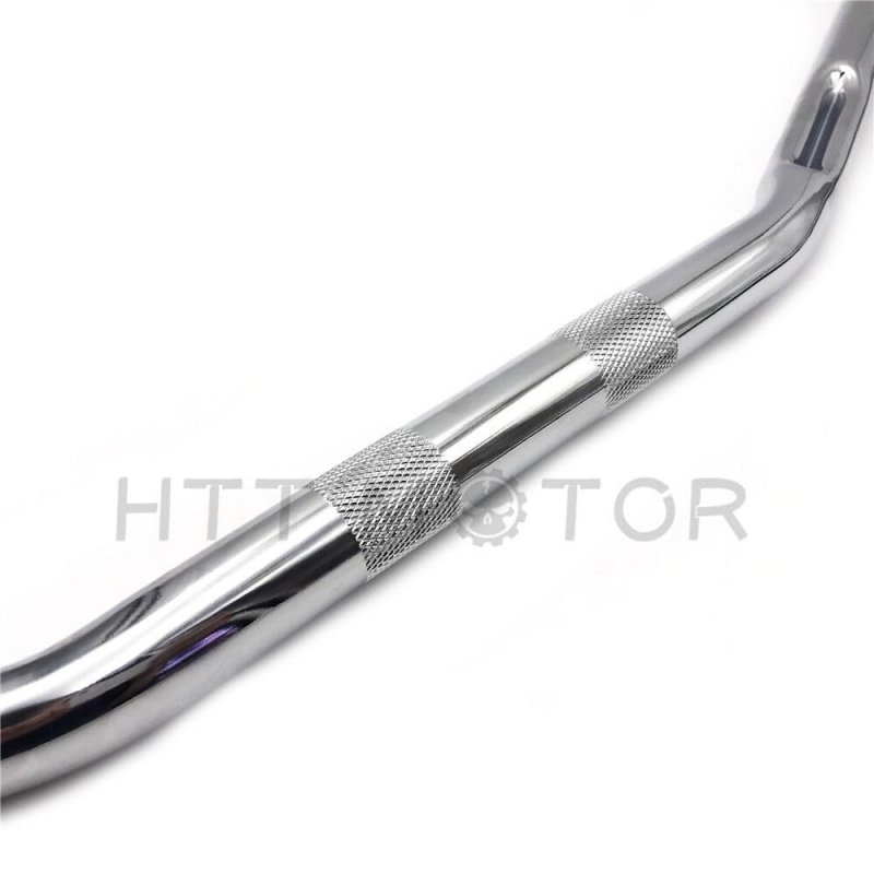 Httmt- Universal 1 Diameter Drag Bar Handlebar Iron Chrome For H-d Sportster And Big Twin Models Bobber Brat Cafe Chopper