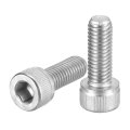 Hex Socket Bolts M8-1 25x25 304 Stainless Steel Drive Screw Silver Tone 20 Pcs 