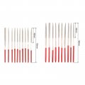 Uxcell 2mm X 100mm 3mm 140mm Diamond Needle File Set Of 20 Pcs 150 Grit