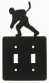 Hockey Double Light Switch Plate Cover 