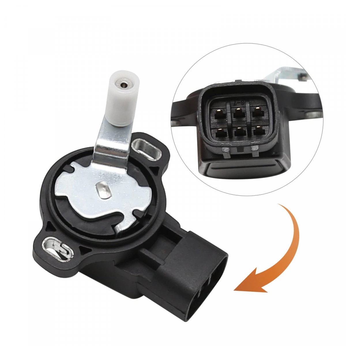 Hoypeyfiy Accelerator Pedal Throttle Position Sensor Replacement For