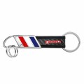 Ipick Image Ford F150 2015 Up In Red On Real Carbon Fiber Leather Key Chain With White Blue Stripe