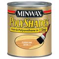 Minwax 213704444 Polyshades Stain Polyurethane In Step 1 2 Pint Classic Oak Satin 