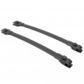 Ikon Motorsports Roof Rack Cross Bars For 2011-2020 Toyota Sienna Factory Style Aluminum Black Pair Luggage Carrier 2012 2013 
