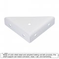 Uxcell Angle Corner Brackets 66mm X Cold Rolled Steel Braces Joining Support For Desk Bed Edge White 10pcs