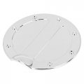 X Autohaux Silver Tone Car Gas Tank Cap Fuel Filler Door Cover For Ford F150 2009-2014