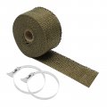 Stove Flue Fireproof Wrap Motorcycle Exhaust Pipe Heat Resistant Insulation Fiberglass Tape 