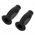 Qiilu 7 8 Universal Motorcycle Handlebar Grips Non Slip Rubber Bar End Thruster Grip Hand Black For Honda Yamaha Kawasaki