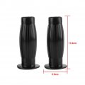 Qiilu 7 8 Universal Motorcycle Handlebar Grips Non Slip Rubber Bar End Thruster Grip Hand Black For Honda Yamaha Kawasaki