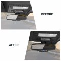 Cherocar For Chevrolet Camaro Rearview Mirror Cover Frame Rear View Trim Decoration Interior Accessories 2010-2015 Carbon Fiber
