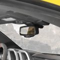Cherocar For Chevrolet Camaro Rearview Mirror Cover Frame Rear View Trim Decoration Interior Accessories 2010-2015 Carbon Fiber