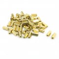 50 Pcs Brass M3x10mm Female Screw Pcb Hex Pillars Standoffs Spacers 