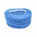 X Autohaux 5pcs 9-10 Inch Sky Blue Microfiber Car Wax Polishing Bonnet Buffing Pad Cover