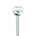 Uxcell M6x60mm Furniture Bolts Hex Socket Screws Fastener Zinc Plated 20pcs