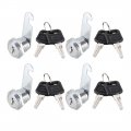 Uxcell Cabinet Drawer Cam Lock 5 8 Cylinder Length With No 0 Fits Up To 16 Thickness Panel Keyed Alike Zinc Alloy Secure File