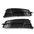 Front Bumper Fog Light Grille Grill Cover Driver And Passenger Side For Audi A6 C7 S-line 2015-2018 