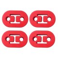 4 Pack Red Polyurethane Rubber Exhaust Hangers For Reducing The Shaking Of Pipe And Noisy