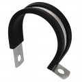 Uxcell 34mm Dia Epdm Rubber Lined P Clips Cable Hose Pipe Clamps Holder 5pcs