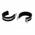 Uxcell 34mm Dia Epdm Rubber Lined P Clips Cable Hose Pipe Clamps Holder 5pcs