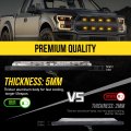 Led Grille Strobe Lights Amber 9 Key Switch 20-flashing Mode Surface Mount 12-led Mini Warning Grill Light Bar For Construction