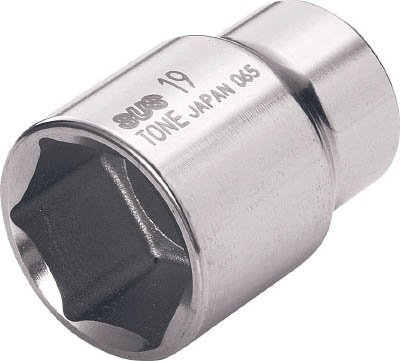 6 Point Socket 3s-18 3 8 In Drive 18mm Brushed Metal Triple Square