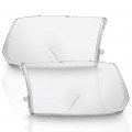 2009-2012 Dodge Ram 1500 10-12 2500 3500 Single Beam Headlight Lens Heavy Duty Light Cover Pair Set 