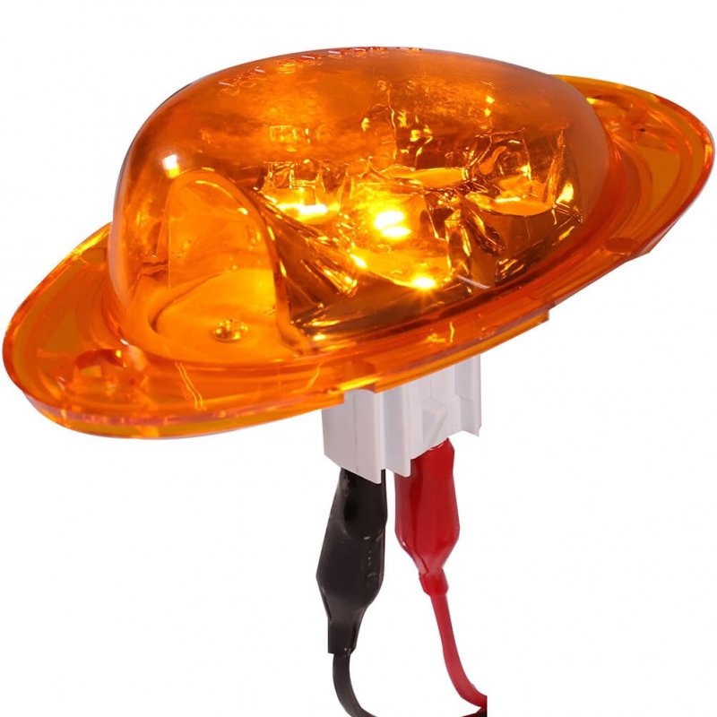 4pcs Amber Led Side Marker Turn Signal Lights 5-2835-smd For Freightliner Cascadia 2008-2014 Waterproof Cab Clearance Light