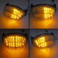 Httmt Mt181- Motorcycle Clear Lens Led Tail Light Brake Turn Signal For 2005-2006 Suzuk Gsxr 1000 