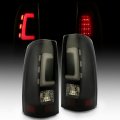 Hecasa Driver Passenger Side Tail Light Compatible With 1999-2006 Chevy Chevrolet Silverado Gmc Sierra 1500 2500 3500 Led Tube