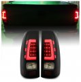 Led Tail Light Set For 1999-2006 Chevy Silverado 1500 2500 3500 And Gmc Sierra Smoke Lens Black Housing Rear Brake Lamps With
