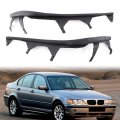 Lirun Headlight Cover Strip Top Trim Upper 2pcs- Left Right Strips For Bmw 3 Series E46 325i 330i 2002-2005