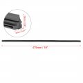 X Autohaux 2pcs 475mm 19inch 8x10mm 3 Section Rubber Windshield Wiper Blade Refills For Car
