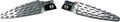 Harddrive 353430 Chrome Argyle Foot Pegs Straight Male Mount Set 