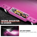 Auto Dynasty 40 Inches Mechanic Creeper Automotive Garage Repair Low Profile Under Car Rolling With Led Light And Padded