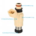 X Autohaux 6pcs Cdh240 Mr507252 69j137610000 Fuel Injector Nozzle For Mitsubishi Eclipse 2 4l 2001-2005 Yamaha F200 F225 F250 4