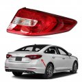 Loyalheartdy For 2015 2016 2017hyundai Sonata Outer Tail Lights Assembly Red Clear Lens Lamp Passenger Right Side Taillamp 