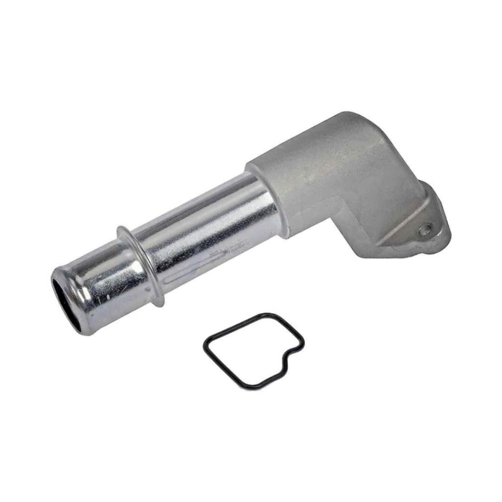 Chevy Trailblazer Ext Trailblazer 2002 2003 2004 2005 Engine Coolant Water Outlet Metal Material Natural Finish 180 Degrees