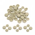 Uxcell 20pcs 4mm Beige Hinged Screw Cover Folding Caps For Car Home Furniture Decor