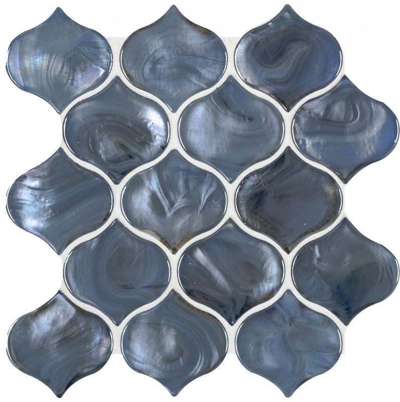 Msi Glazed Arabesque Ceramic Tile For Kitchen Backsplash Wall Bathroom Shower 10 83 In X 15 5 Mesh-mounted Mosaic Whisper White