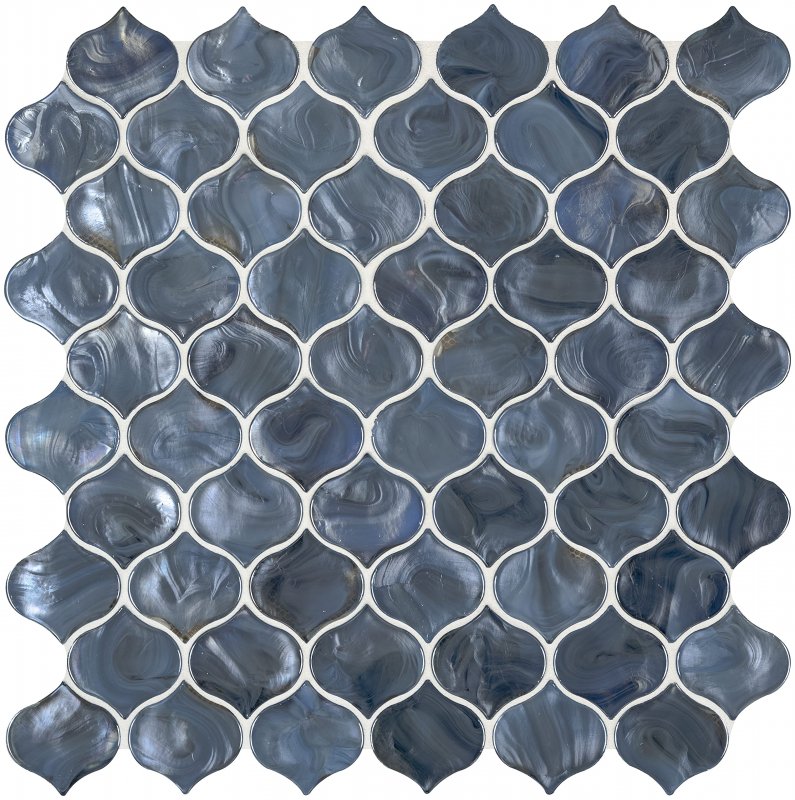 Msi Glazed Arabesque Ceramic Tile For Kitchen Backsplash Wall Bathroom Shower 10 83 In X 15 5 Mesh-mounted Mosaic Whisper White