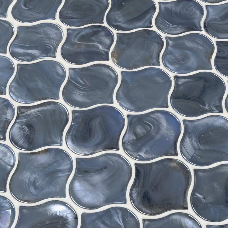 Msi Glazed Arabesque Ceramic Tile For Kitchen Backsplash Wall Bathroom Shower 10 83 In X 15 5 Mesh-mounted Mosaic Whisper White